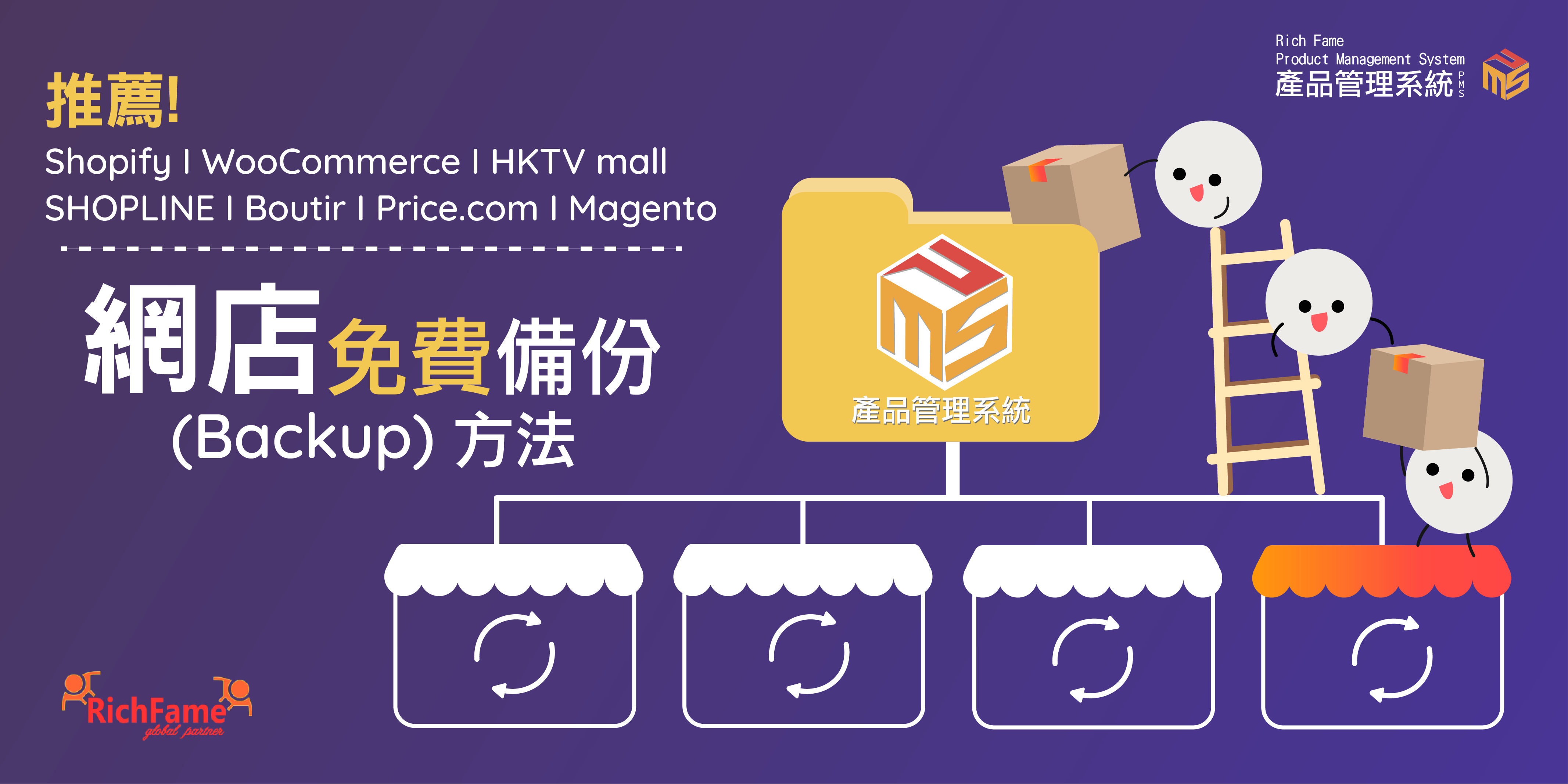 網店備份 (Backup) 免費方法推薦！Shopify/WooCommerce/Shopline/掌舖Boutir/HKTVmall/Price.com網店平台通用